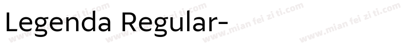 Legenda Regular字体转换